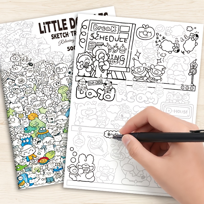 Adult Coloring Book Stress Relief - Buku Mewarnai dengan Gambar-gambar Lucu untuk