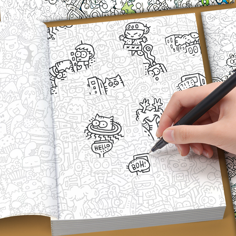 Buku Mewarnai dengan Gambar-ga - Adult Coloring Book Stress Relief ulasan dan harga