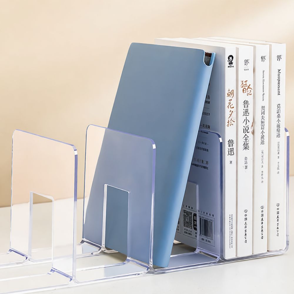 Rak Penyusun Meja Akrilik, Pen - Clear Acrylic Book Stand Holder ulasan dan harga