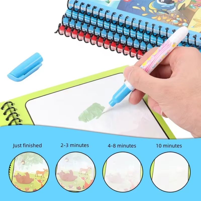 1 Buah Buku Ajaib Lukisan Cat  - Reusable Water Magic Coloring Book ulasan dan harga