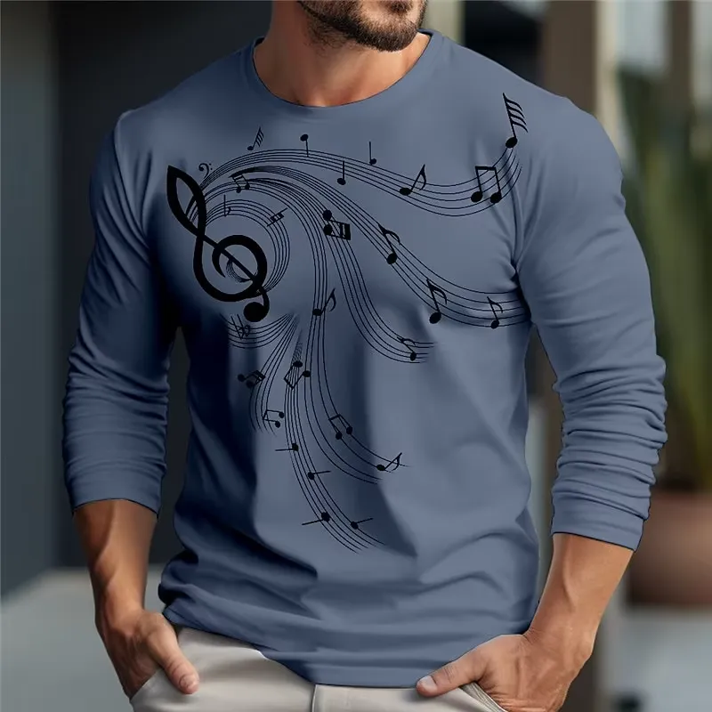 Kaos Pria Lengan Panjang 3D de - Music ulasan dan harga